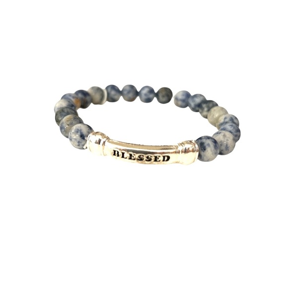 ICON Jewelry - ICON Blue and Silver Beaded Bracelet